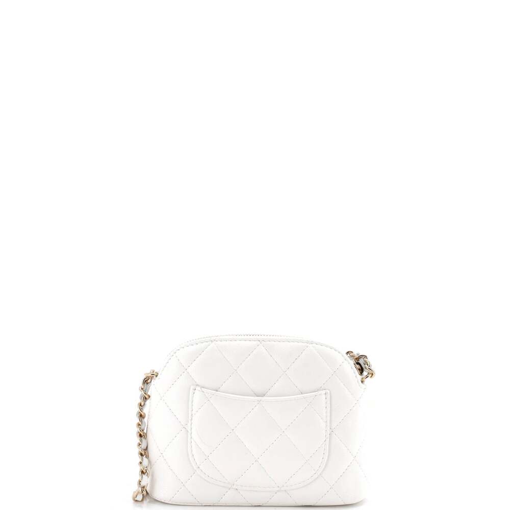 Chanel Cc Dome Zip Clutch With Chain #248027C41B - Picture 3 of 6